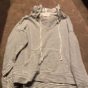 cropped hooded sweater